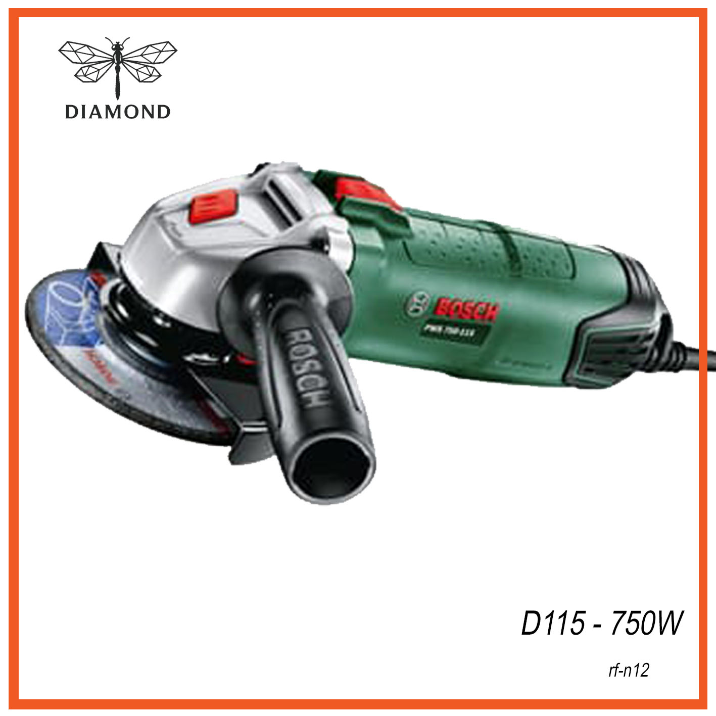 Amoladora Cable BOSCH PWS 750W - Disco 115 mm