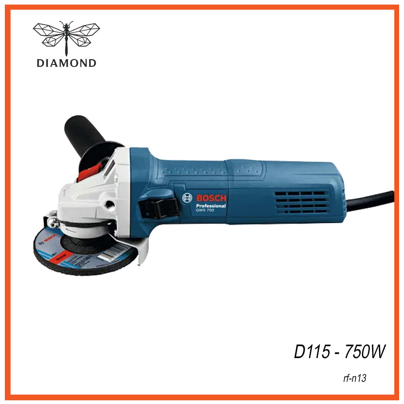 Amoladora bosch blue 115mm/750w