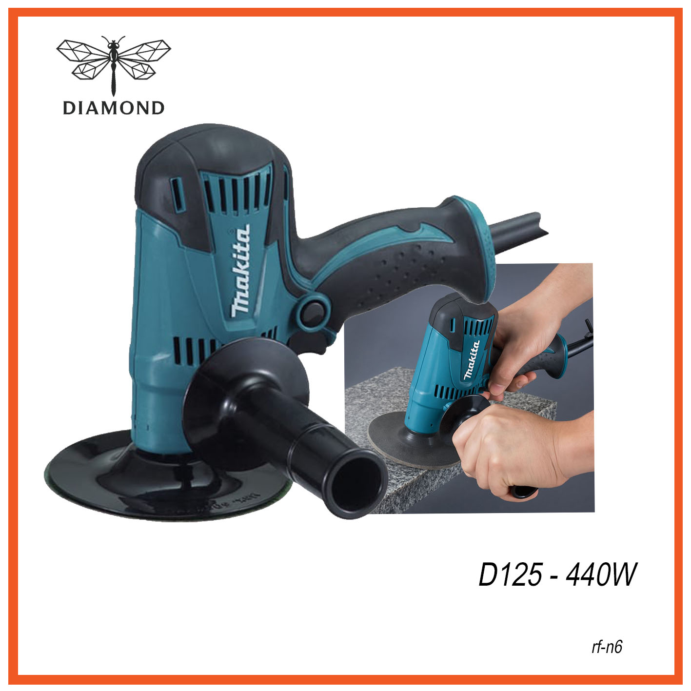 MAKITA GV5010 - Lijadora de disco 440w 125mm N6