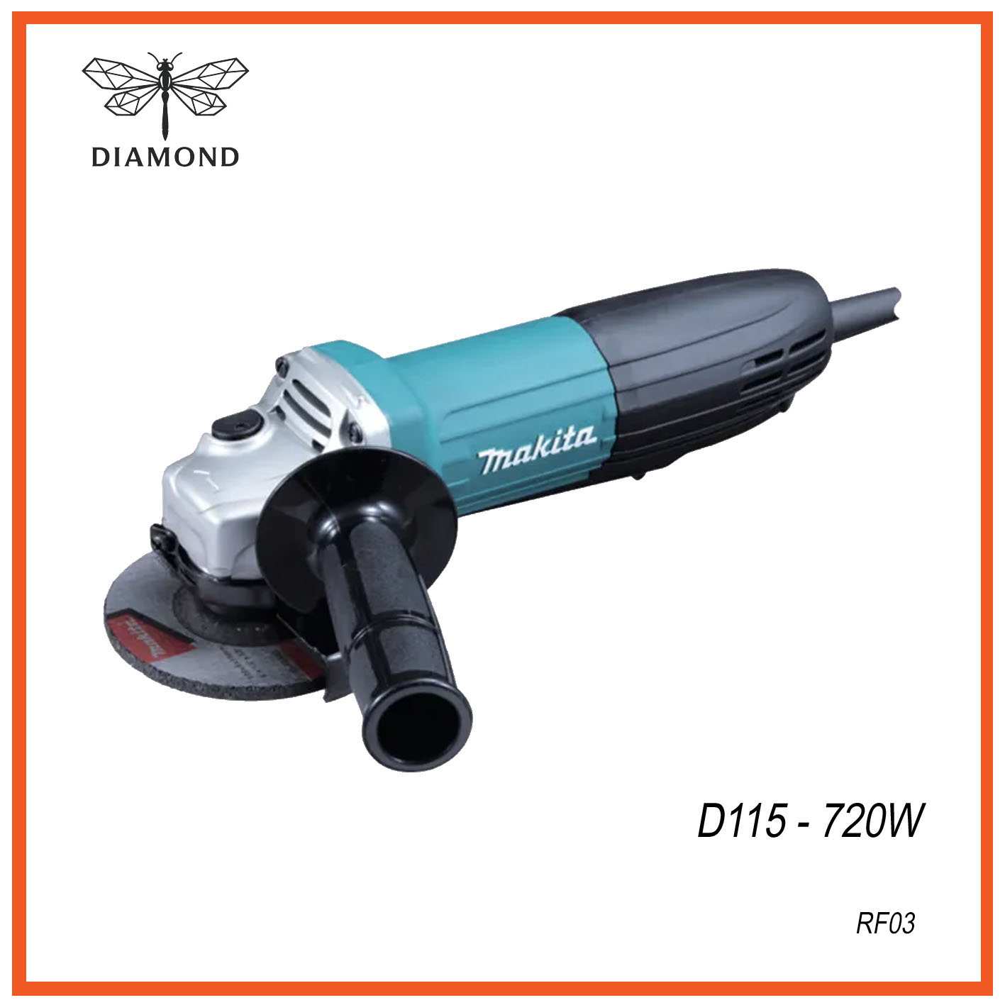 MAKITA GA4534 - Mini-amoladora 115 mm 720w 11000