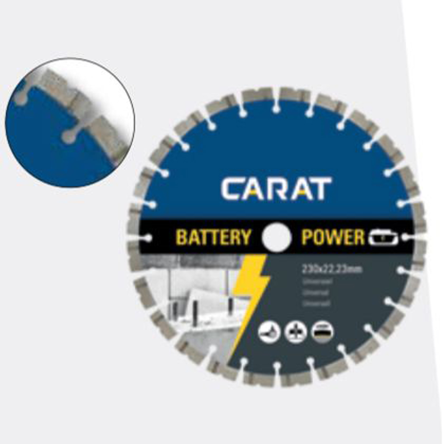 DISCO de Diamante Universal a Batería CARAT