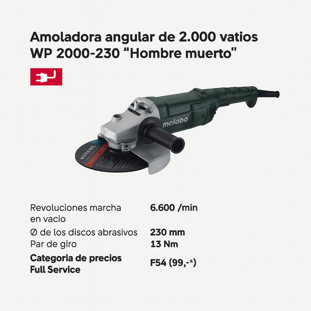 AMOLADORA ANGULAR 2000W RF 606431000