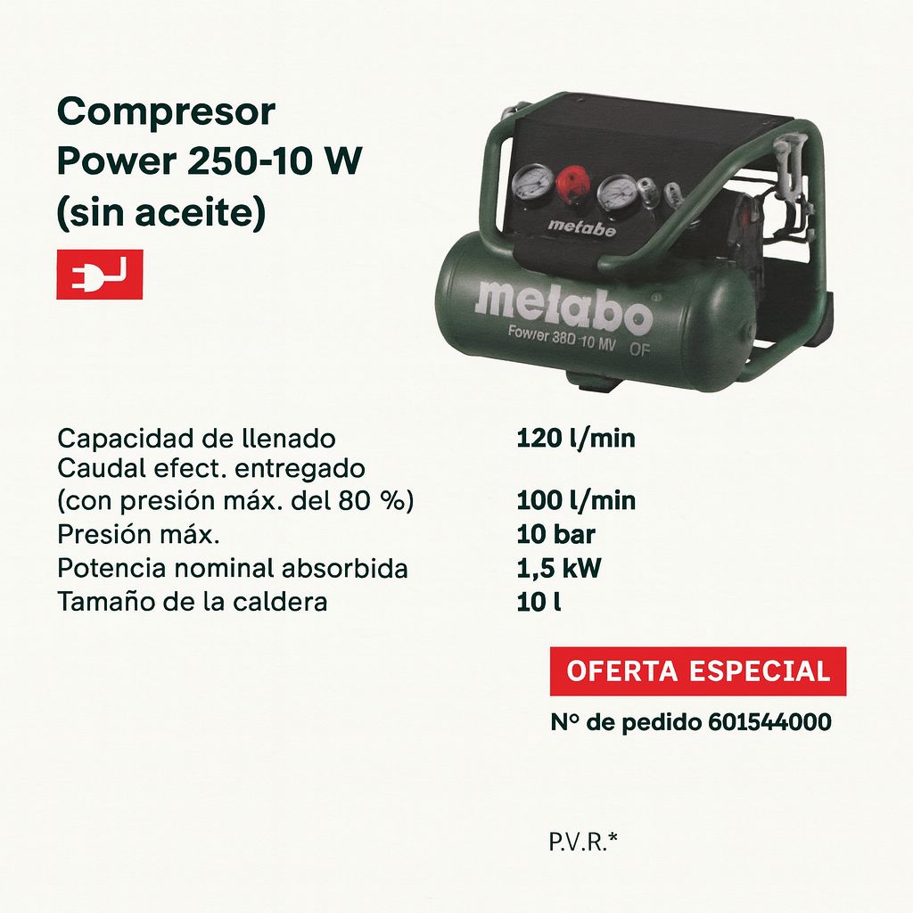 COMPRESOR POWER 250-10W RF 601544000