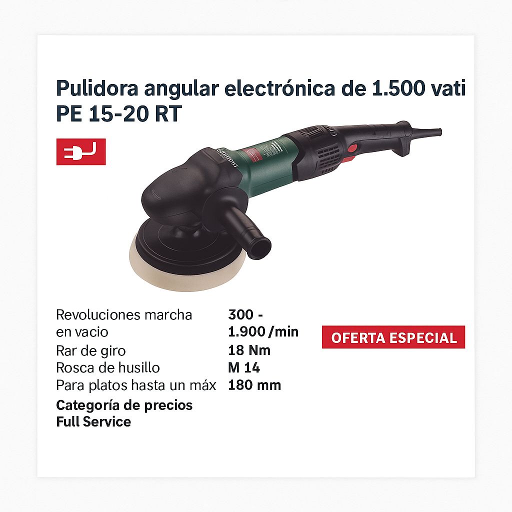 PULIDORA ANGULAR DE 1500W RF 615200000