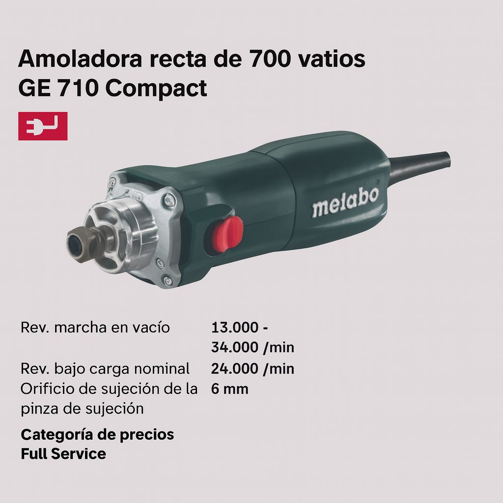 AMOLADORA RECTA 700W RF 600615000