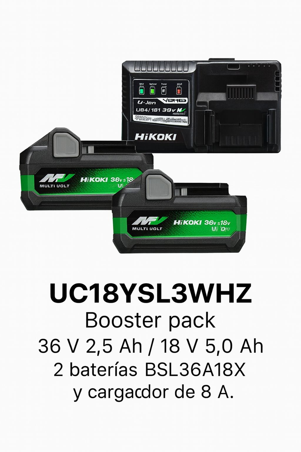  BATERÍAS - El Booster Pack HiKOKI UC18YSL3WHZ