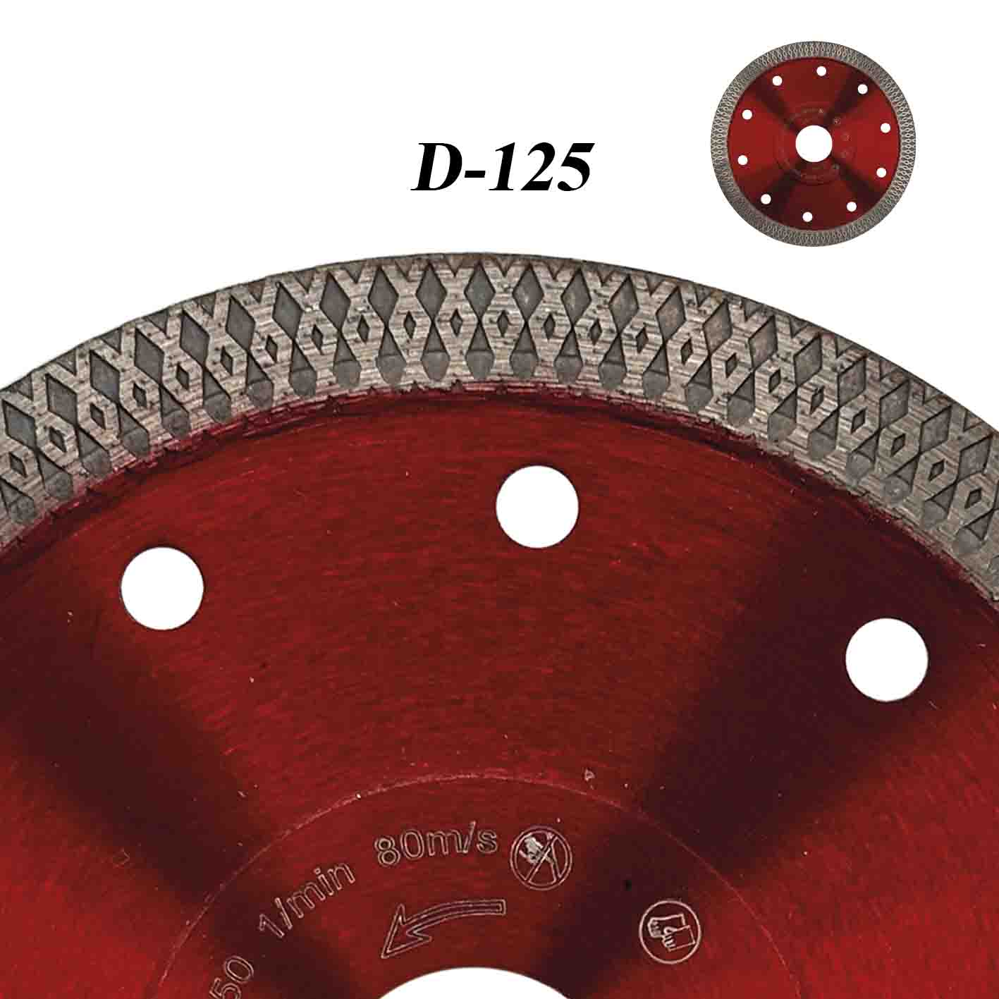 Disco Diamantado X-TURBO para Porcelánico D 125