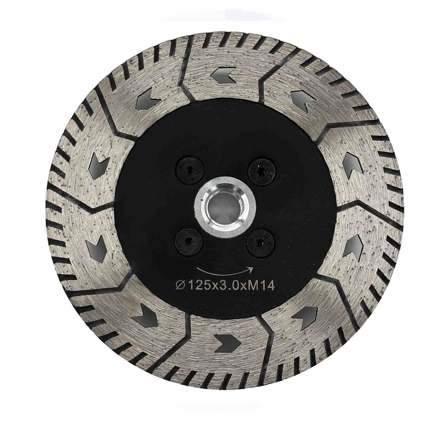 DISCO 125 DE ALTA CALIDAD CORTE Y DESBASTE GRANITO M-14