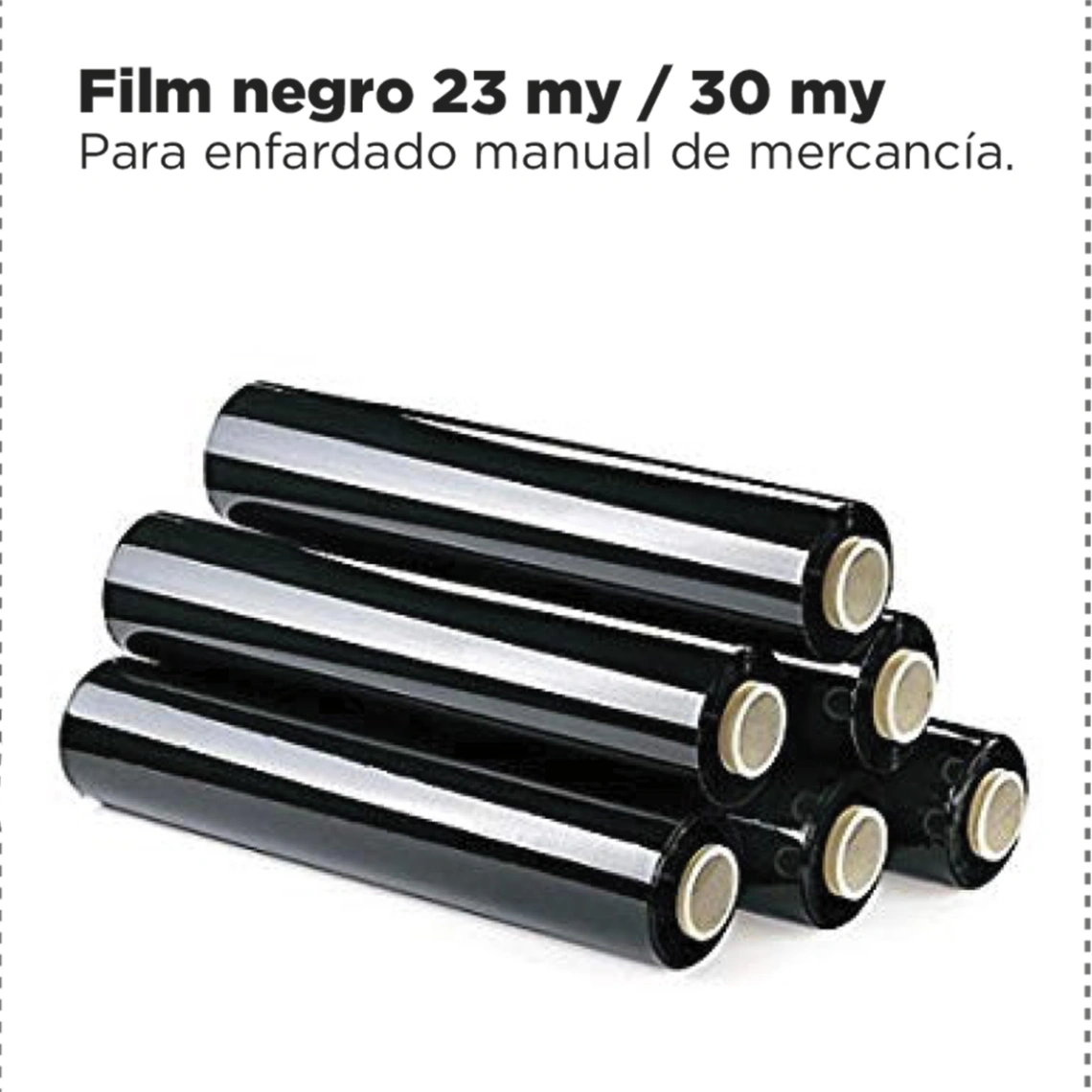FILM NETRO ESTIRABLE 23 MICRAS 1,3, MANDRIL 100