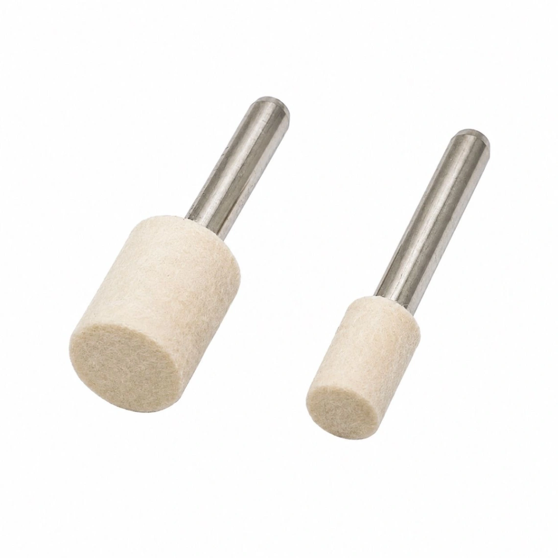 Fresolines de Fieltro Cilíndricos Ø 10 y 15 mm con Espigo 6 mm.