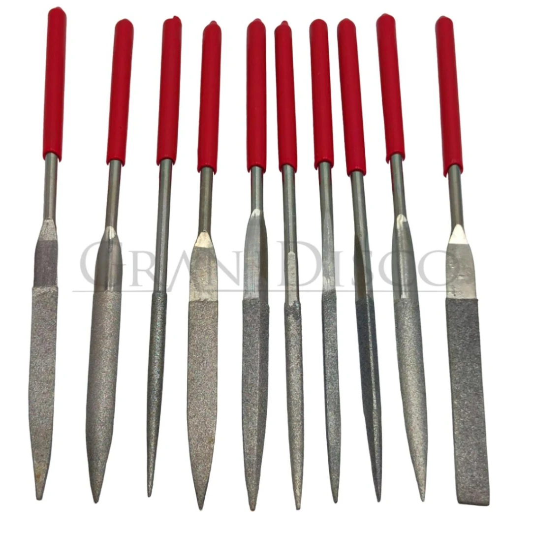 Juego 10 Limas Diamante Electrodepositado ø 5x180
