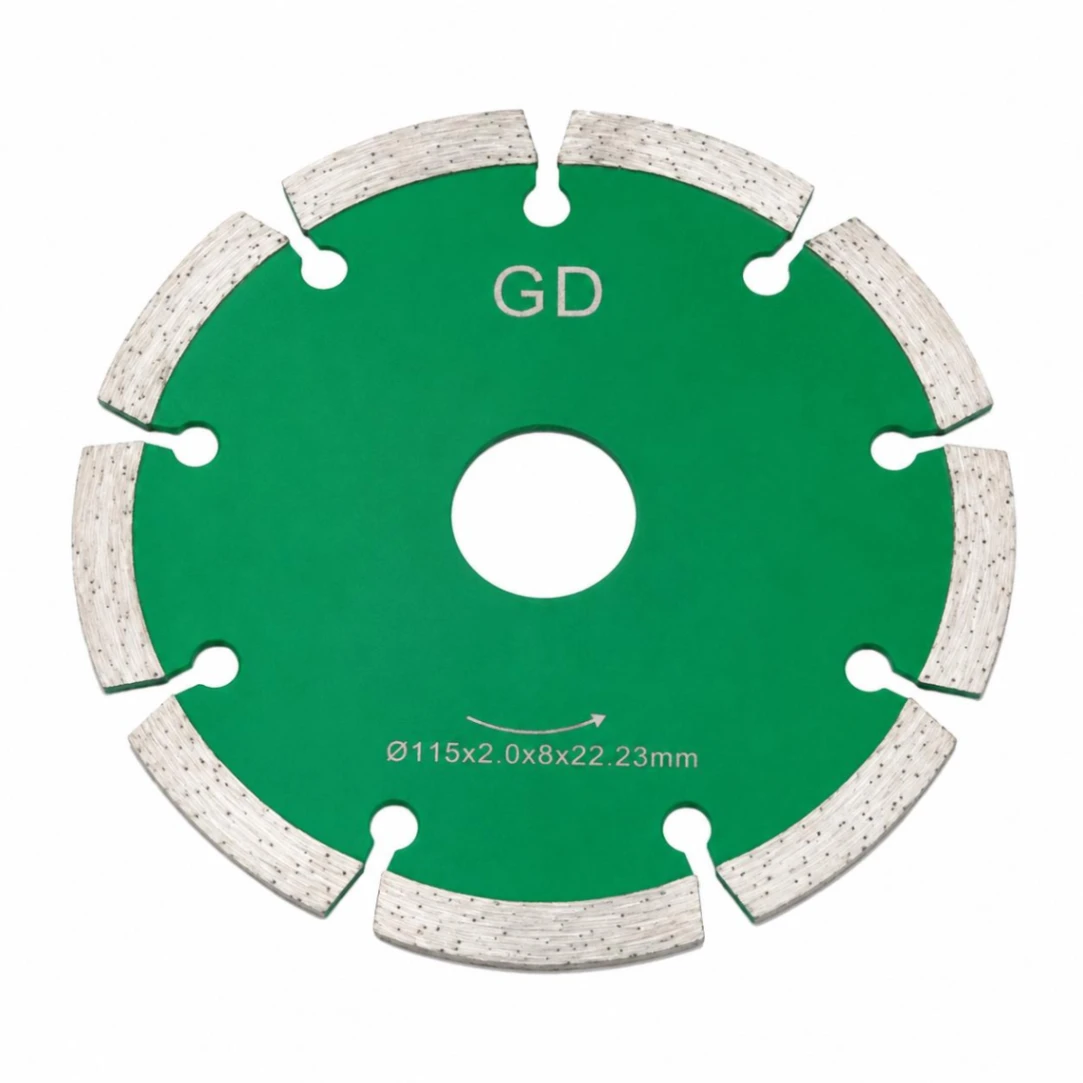 Disco Diamante Granito Ø 230 Verde Altura segmentos 8+2 mm