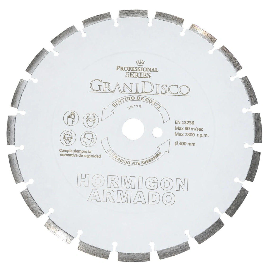 Discos Diamante Hormigón Armado Ø 350 y 400 mm Eje 25,4