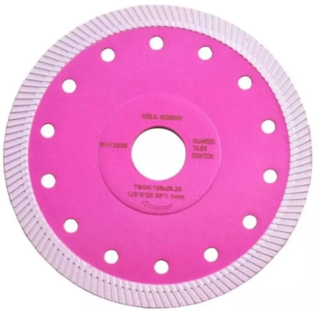 Disco diamante turbo porcelánico rosa ALTA CALIDAD DE CORTE