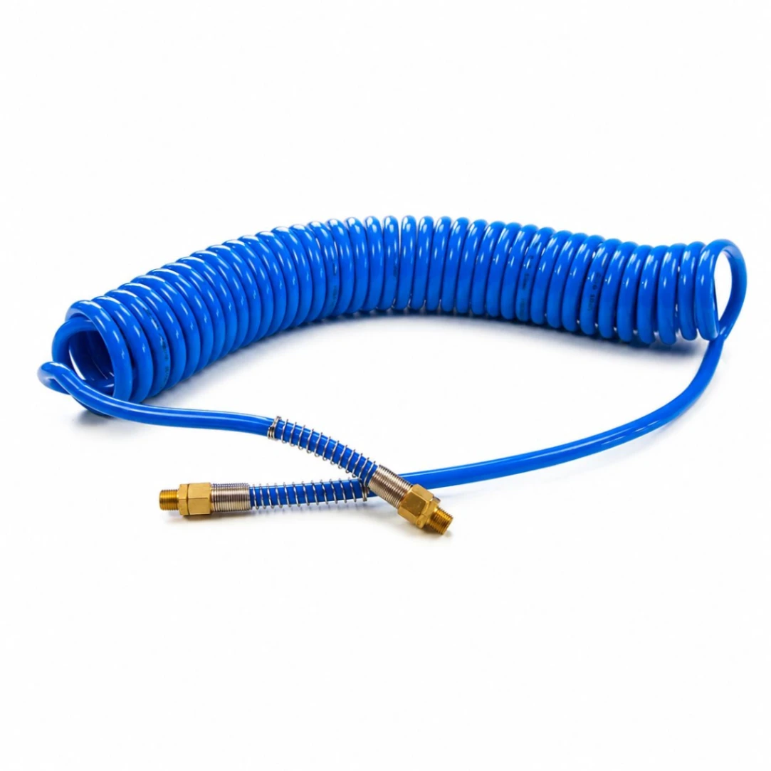Manguera Extensible Espiral Rilsan 7 m. Ø 6,5x9,5 mm R=1/4M