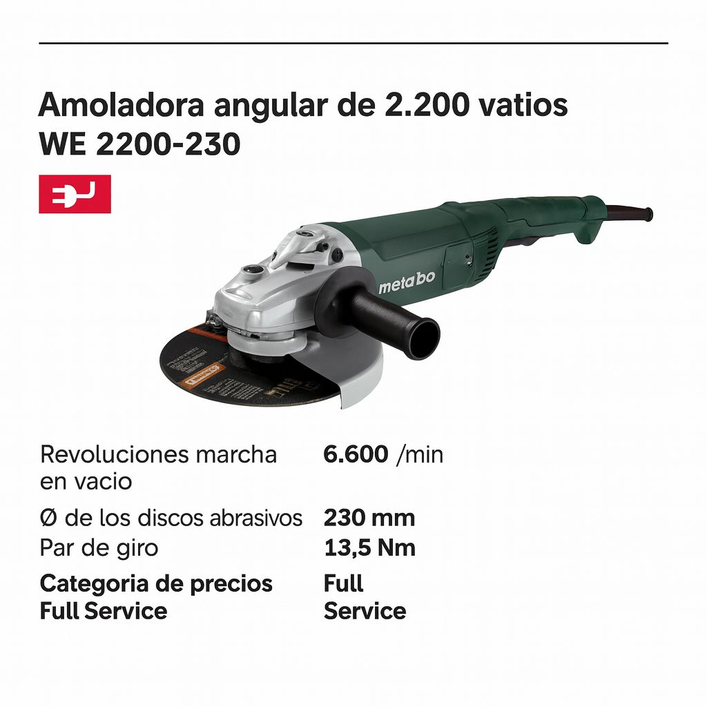 AMOLADORA 2200V RF 606437000